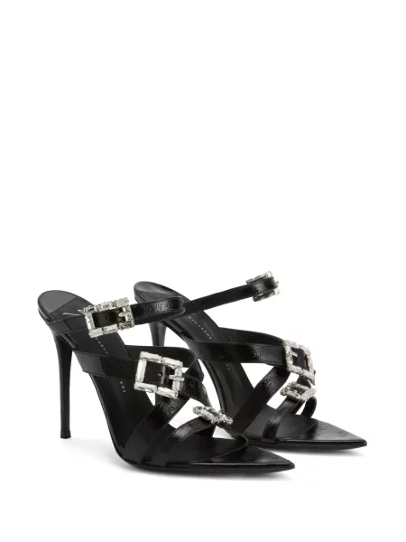 Iš natūralios odos sandalai Giuseppe Zanotti juoda