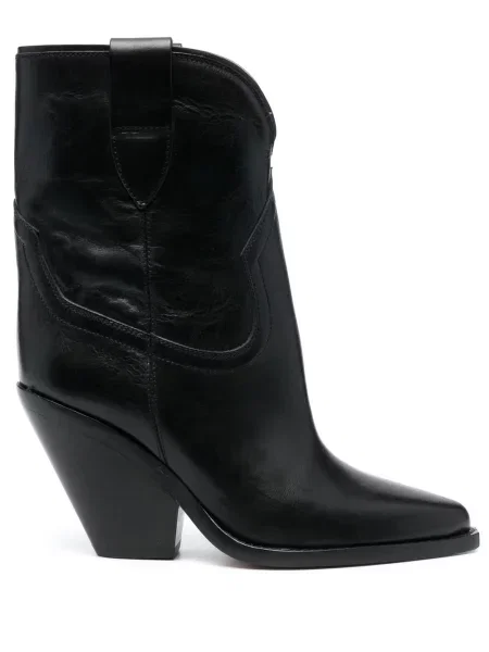 Botine Isabel Marant din piele negru