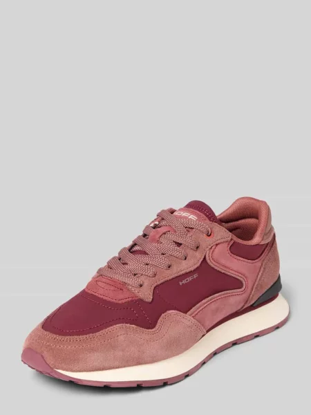 Sneakersy z mieszanki skóry z detalem z logo model City' Hoff