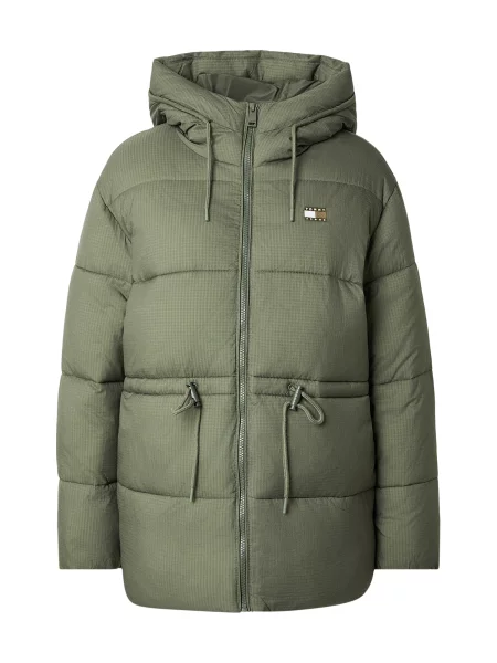 Tommy Jeans Geacă de iarnă verde