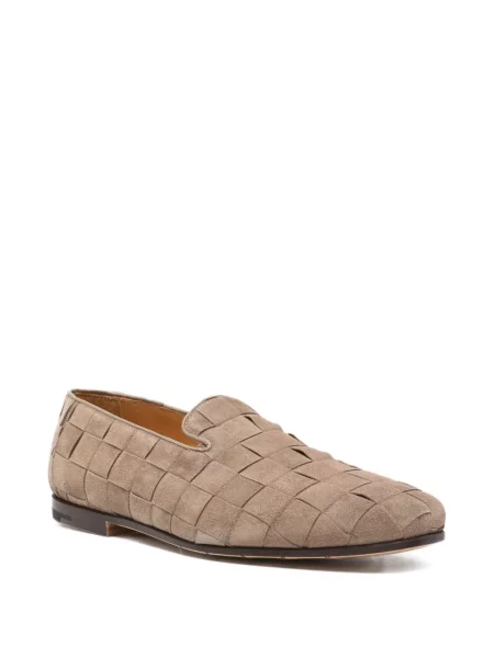 Pantofi loafer Premiata din piele de căprioară țesuți