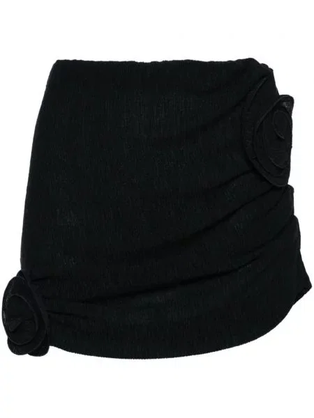 Mała mały spódnica mini Magda Butrym w kwiatki czarna