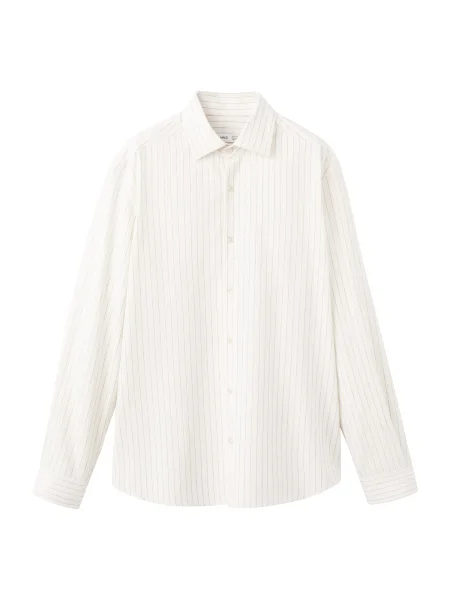 MANGO MAN Košile Ares krémová šedá