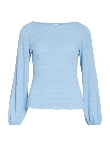 VILA Bluză VIINGRID deschis albastru