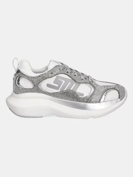 Кроссовки Steve Madden серебряные