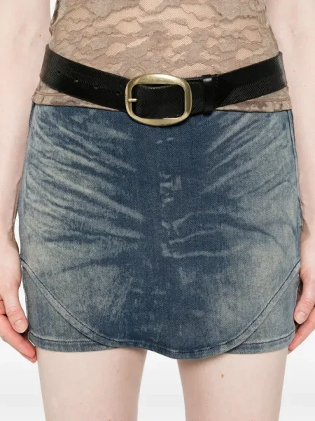 Pantaloni scurți din denim Diesel albastru