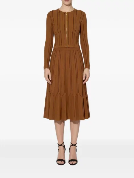 Fustă Elisabetta Franchi tricotate maro