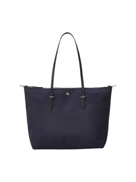 Torebka skórzana Ralph Lauren skórzana czarna