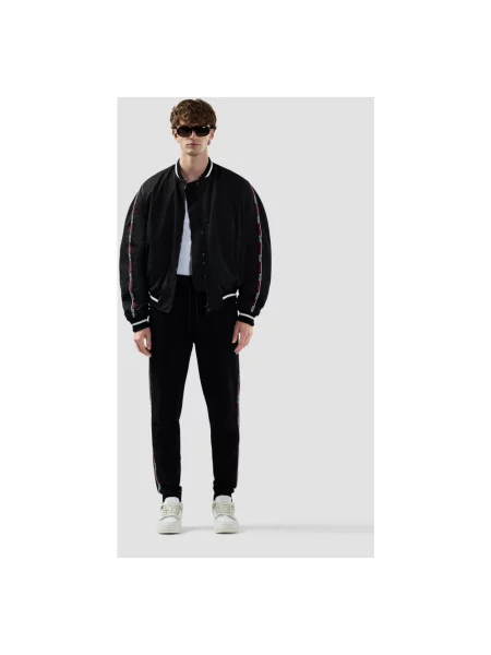 Kurtka bomber Gcds z logo czarny