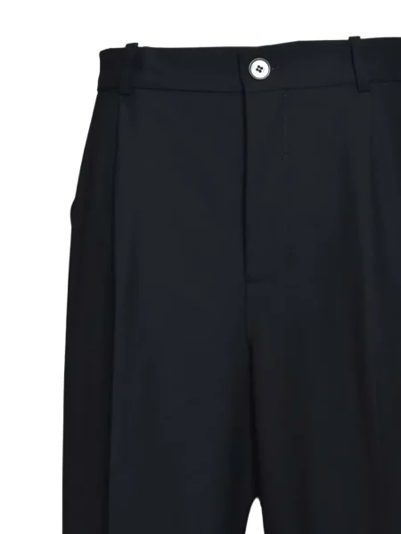 Pantaloni Solotre plisate albastru
