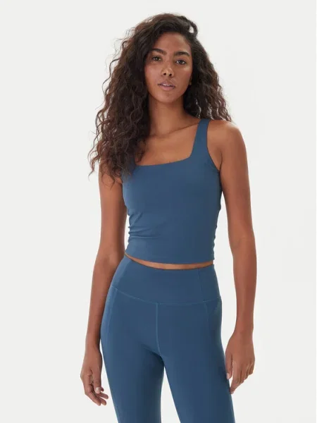 Спортна тениска Girlfriend Collective тъмносиньо