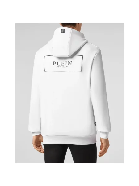 Bluza z kapturem Philipp Plein z kapturem biała