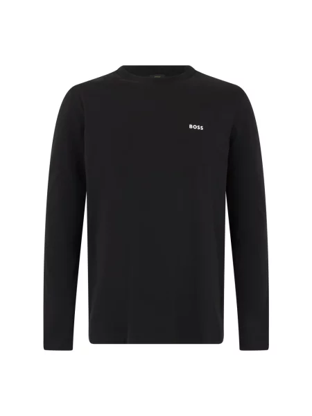 Boss Green longsleeve gładki czarny