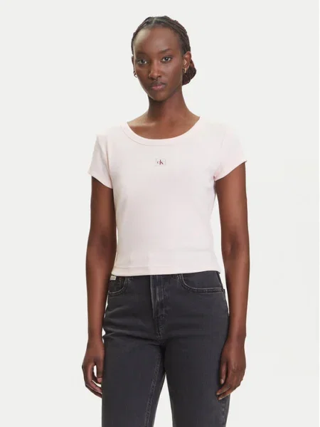 Тениска Calvin Klein Jeans дамска розово