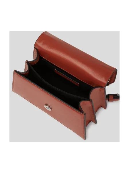 Geanta crossbody Karl Lagerfeld din piele maro
