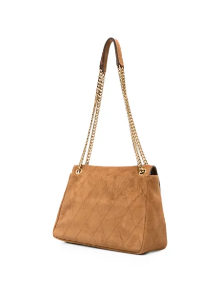 Matlasat geantă Tory Burch din piele de căprioară