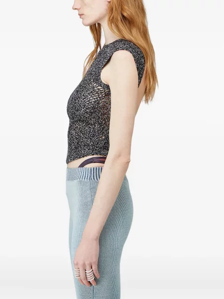 Top Isa Boulder tricotate negru