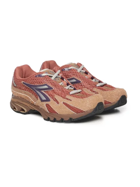 Sneakersy Diadora skórzane brązowe