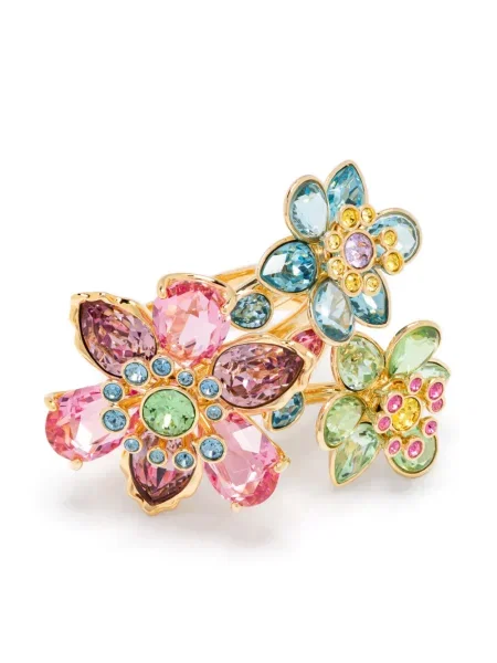 Inel Swarovski auriu