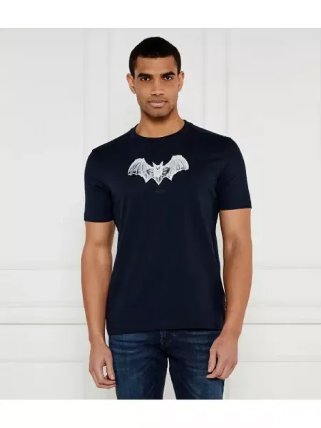 BOSS ORANGE Póló Te_Spiderbat kék