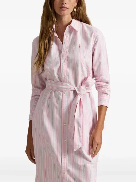 Vunena majica Polo Ralph Lauren s okruglim izrezom iznad koljena narančasta