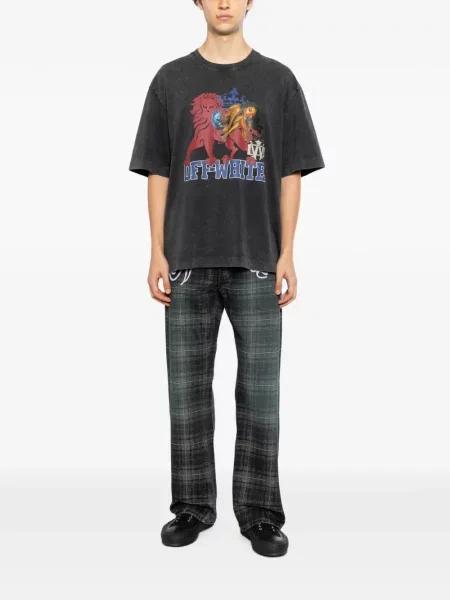 Scurt tricou Off-white alb