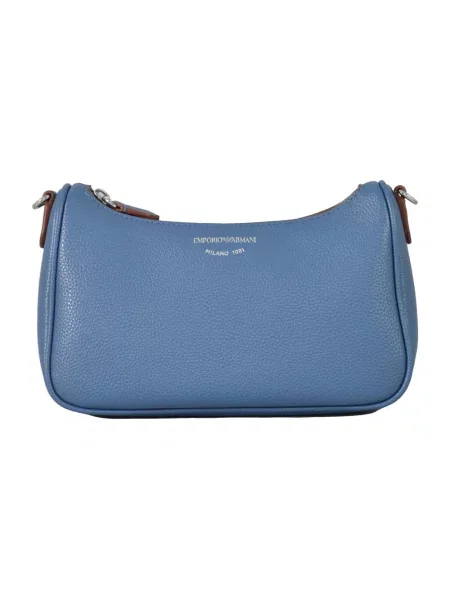 Torebka bagietka Emporio Armani niebieska
