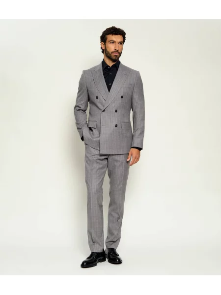 BOSS BLACK De lână costum negru
