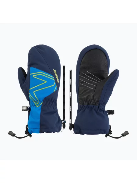 Mănuși de schi pentru copii ZIENER Lavalino-Z Aquashield AW Mitten dark navy/cobalt blue albastru