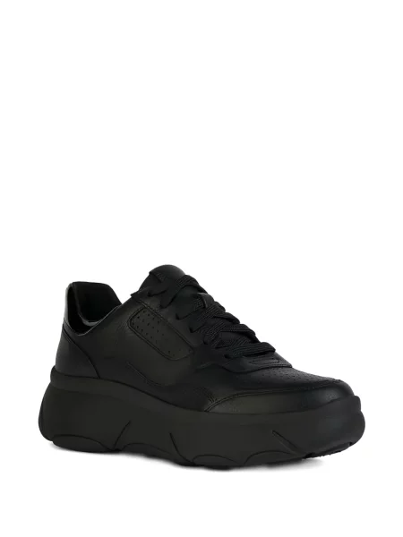 Sneakerși Geox cu platformă negru