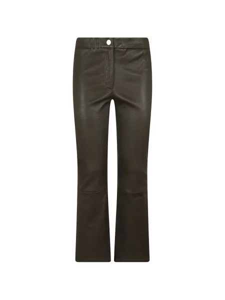 Pantaloni Arma din piele verde