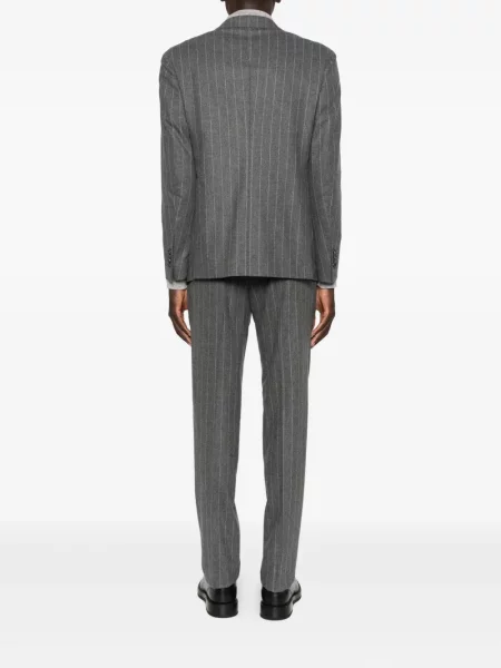 Pruhovaný oblekový oblek Tagliatore šedý