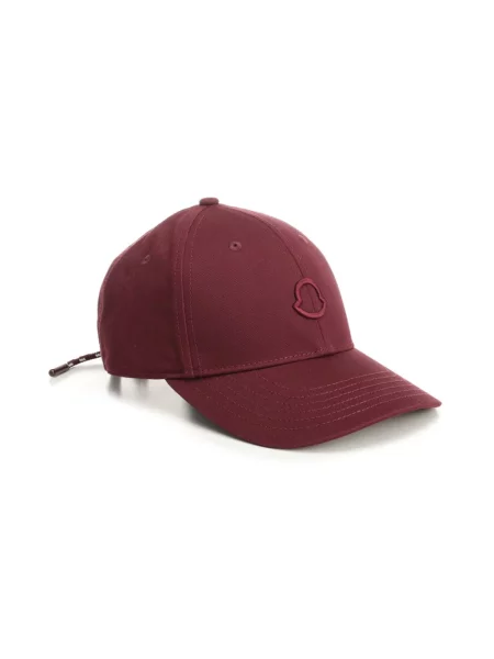 Czapka z daszkiem Moncler czerwona