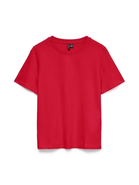 VERO MODA Tricou VMPAULINA roșu roz