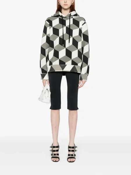 Hanorac cu glugă Cynthia Rowley verde