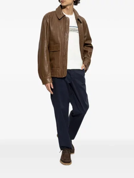 Tricou Ps Paul Smith cu dungi cu imagine alb