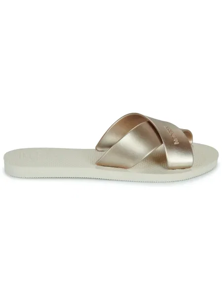 Dámske žabky Havaianas Aqua Metallic beige béžová