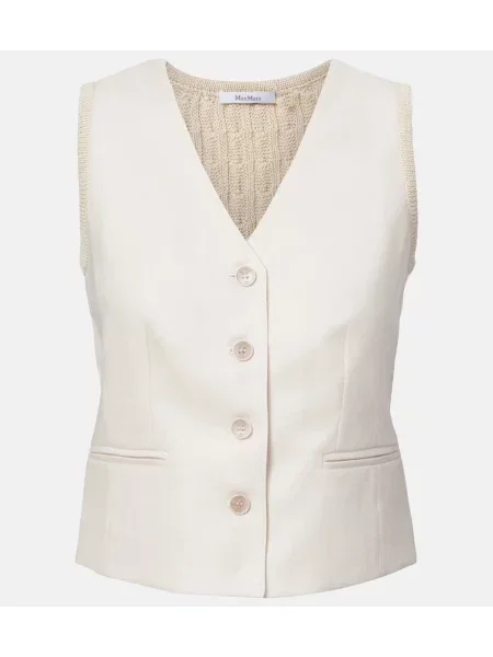 Ленен елек Max Mara бежово