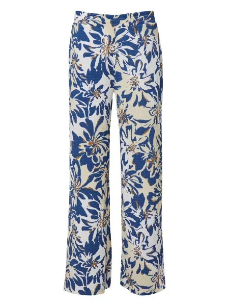 S.Oliver Pantaloni / crem / maro cămilă / albastru regal bej