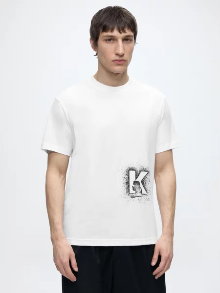 KARL LAGERFELD JEANS Tričko čierna biela