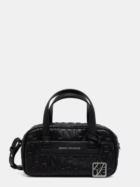 Rucsac Armani Exchange din piele negru