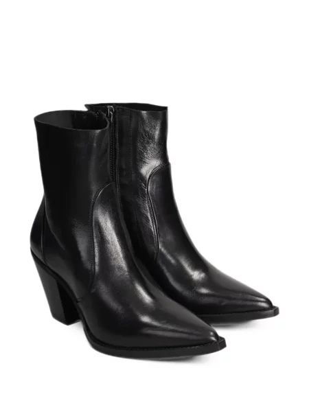 Botine Julie Dee din piele negru
