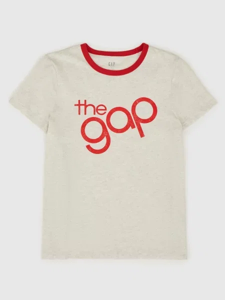 GAP T-shirt with logo szara