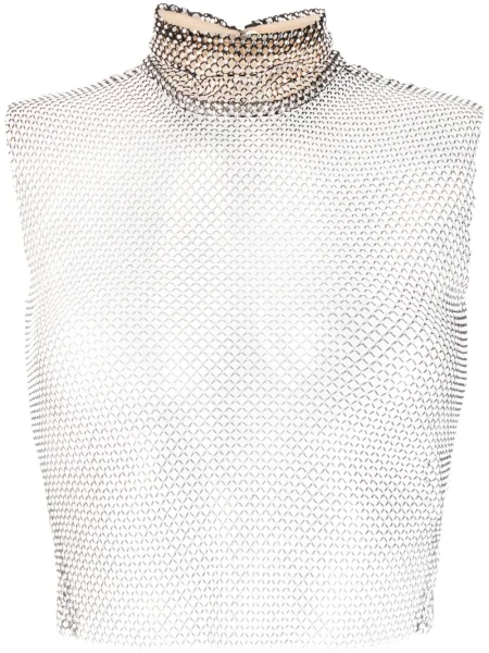 Podkoszulka Genny z kryształkami czarna