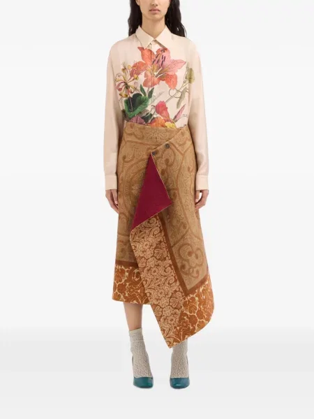Fustă Pierre-louis Mascia cu model paisley plic