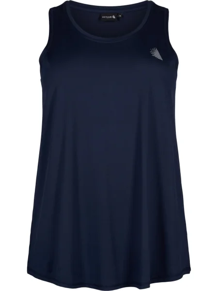 Active by Zizzi Sport top ABASIC albastru noapte / deschis gri
