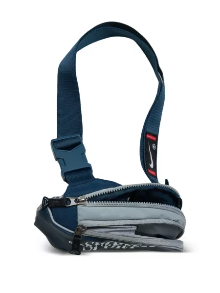 Semišová slip on krátká kabelka Nike modrá