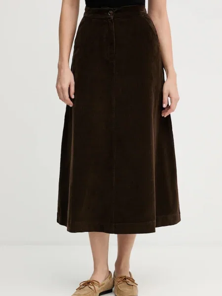 United Colors of Benetton fustă din midi evazați maro