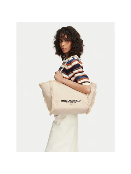 Karl Lagerfeld torebka tote K/RSG beżowa