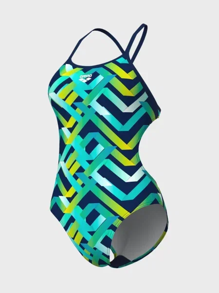 Купальник Arena с принтом на завязках